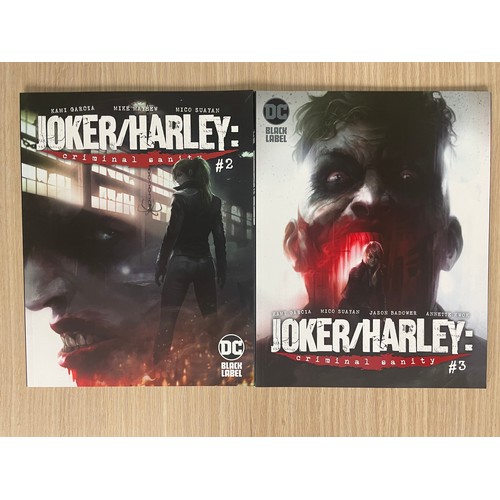 117 - JOKER/HARLEY: CRIMINAL SANITY Books 1 - 4 plus Secret Files. 5 Comic/graphic novel books in total. V... 