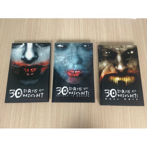 77 - 30 DAYS OF NIGHT TRILOGY - 3 x Hardback books in slips are - Signed by Steve Niles and Ben Templesmi... 