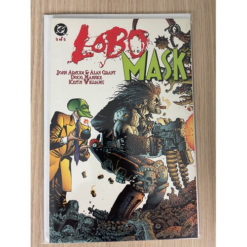 92 - LOBO V Mask - Dark Horse/ DC Comics 1997. Two part Limited series that teams up Lobo and Mask. NM/Ne... 