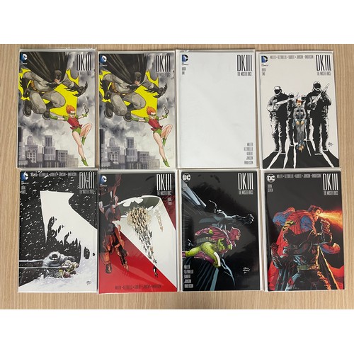 94 - DARK KNIGHT III : THE MASTER RACE - 8 x DC Comics. Frank Miller. featuring 3 copies of #1 inc Varian... 