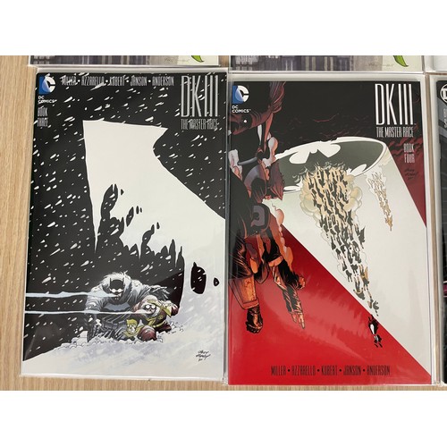 94 - DARK KNIGHT III : THE MASTER RACE - 8 x DC Comics. Frank Miller. featuring 3 copies of #1 inc Varian... 