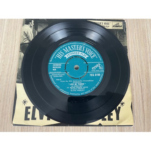 194 - ELVIS PRESLEY - LOVE ME TENDER E.P. ORIGINAL UK HMV (Round Centre) Vinyl EX. IN EX+ Condition Origin... 