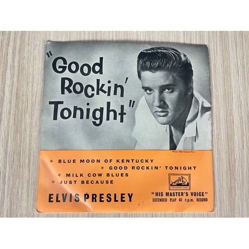 195 - ELVIS PRESLEY - GOOD ROCKIN' TONIGHT E.P. ORIGINAL UK HMV.  Vinyl EX+. IN EX++ Condition Original Sl... 