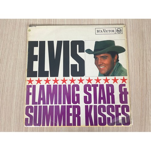 197 - ELVIS PRESLEY VINYL LP - FLAMING STAR & SUMMER KISSES. UK RCA BLack Label. Vinyl and. sleeve in EX+ ... 