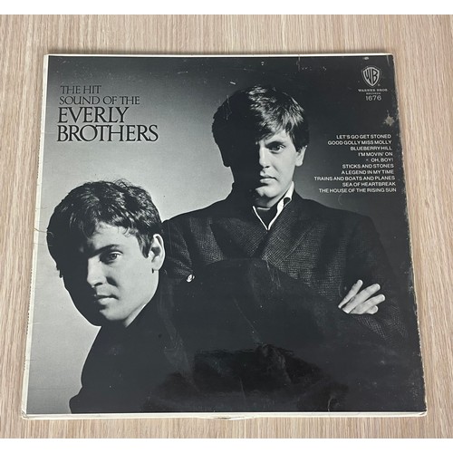 198 - EVERLY BROTHERS 33RPM VINYL LP Record. - THE HIT SOUND OF EVERLY BROTHERS. UK Warner Bros. Vinyl is ... 