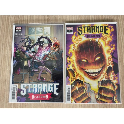 87 - STRANGE ACADEMY #2 - Two Cover Versions including rare R.B. Silva Variant.
Many 1st Appearances.
Mar... 