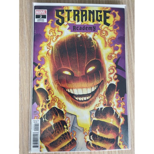 87 - STRANGE ACADEMY #2 - Two Cover Versions including rare R.B. Silva Variant.
Many 1st Appearances.
Mar... 