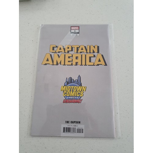 318 - Captain America   Volume 9  Cover #1T The Captain Virgin Variant  2018 – Midtown Comics Retailer Exc... 