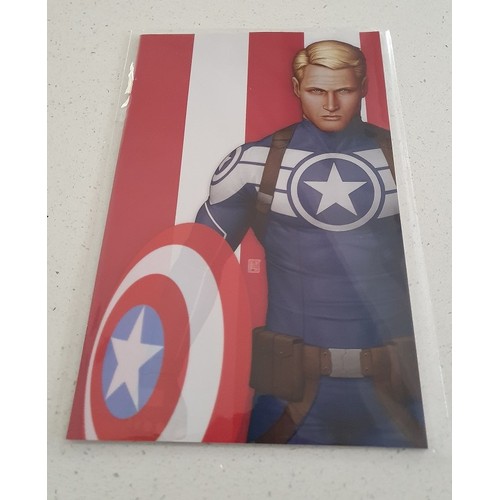 313 - Captain America  Volume 9  Cover #1S Steve Rogers Super Soldier Virgin Variant  2018 – Midtown Comic... 