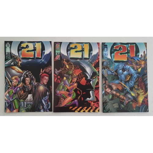 353 - 21  #1-3  Mini Series   Direct Editions   Image Comics 1996  (3 Comics)   Generally VG+ Condition