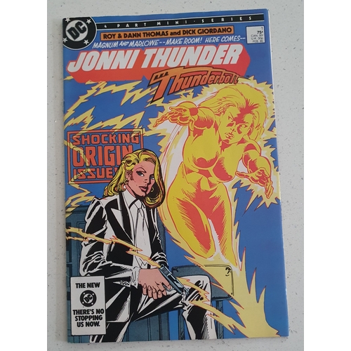 355 - Jonni Thunder  A.K.A Thunderbolt   #1-4 Mini Series   Direct Editions DC Comics   1985  (4)   VG Con... 