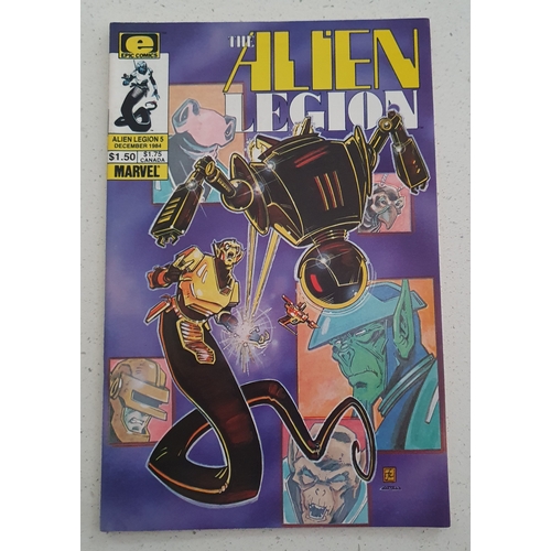 356 - The Alien Legion   Volume 1  #1-5   Epic Comics / Marvel Comics 1984  (5)   VG Condition