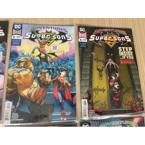 305 - DC Comics - ADVENTURES OF THE SUPER SONS (2018) Complete set #1 - 12. All Bagged and in FN/NM Condit... 