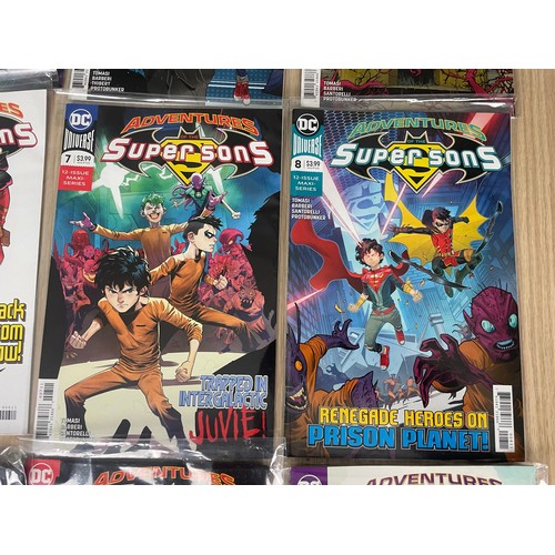 305 - DC Comics - ADVENTURES OF THE SUPER SONS (2018) Complete set #1 - 12. All Bagged and in FN/NM Condit... 