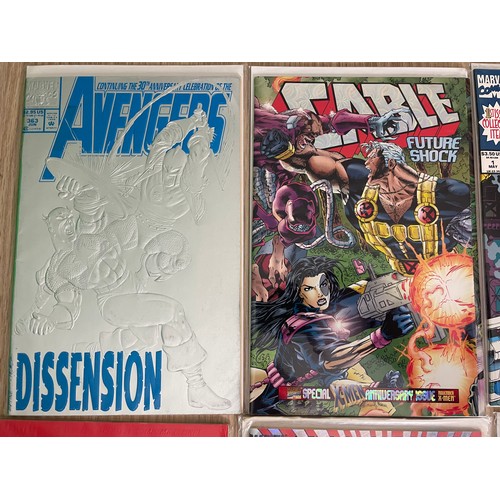 372 - Marvel Comic ‘gimmick’ covers (foils etc) from the 1990s. Including Hulk #400, Iron Man #300, X-Men,... 