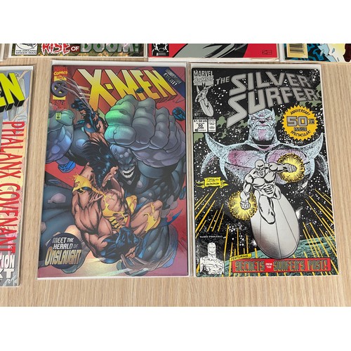 372 - Marvel Comic ‘gimmick’ covers (foils etc) from the 1990s. Including Hulk #400, Iron Man #300, X-Men,... 