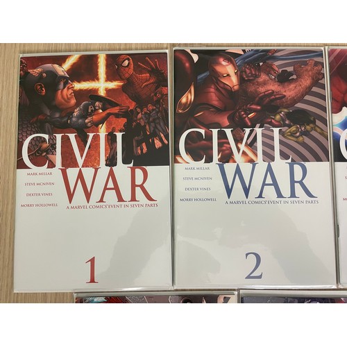 377 - Marvel Comics - Civil War full run #1-7.(2006). Complete run of this iconic series of comics. All Ba... 