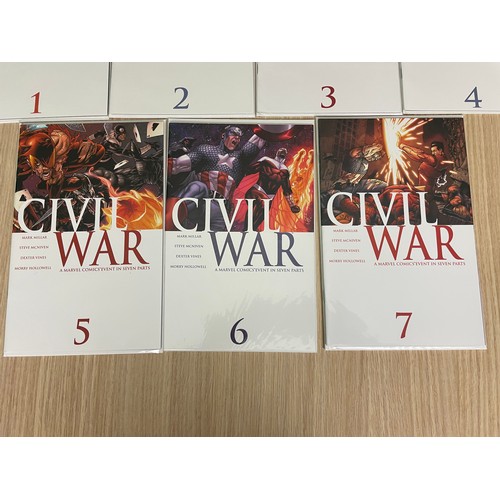 377 - Marvel Comics - Civil War full run #1-7.(2006). Complete run of this iconic series of comics. All Ba... 