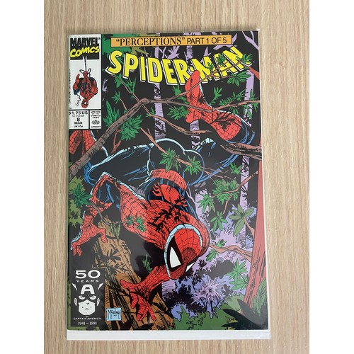 378 - Spider-Man #8-12 (‘Perceptions’ by McFarlane, guest starring Wolverine) Marvel Comics 1991. All Bagg... 