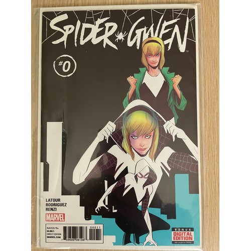 382 - Spider-Gwen 0 (reprints Edge of Spider-Verse 2) Marvel Comics. Bagged & Boarded. FN Condition.