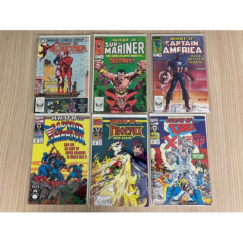 383 - What If? (vol 1) #35,41,44, (vol 2)# 28,33,46)
Marvel Comics. 6 Comics in total. All Bagged & Boarde... 