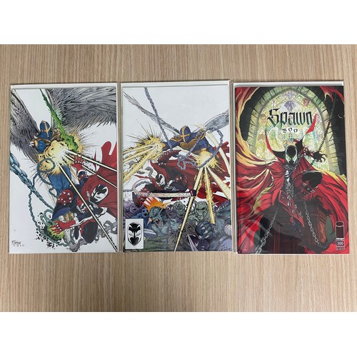 385 - Spawn #298-300. Image Comics Variant editions. 2019. All Bagged & Boarded. NM Condition.