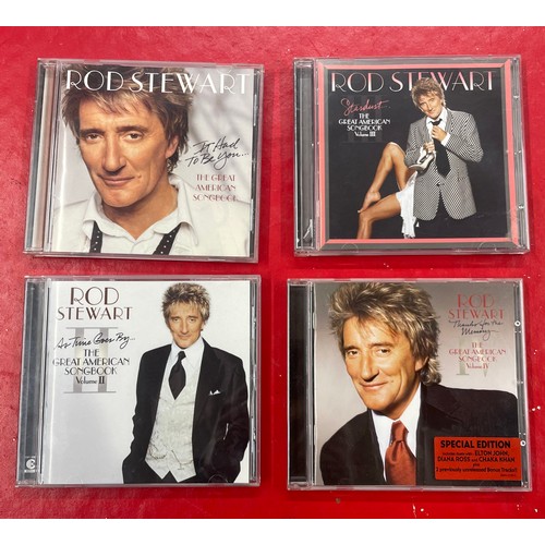 551 - Rod Stewart - 4 CD's The complete volumes of 'American Songbook'