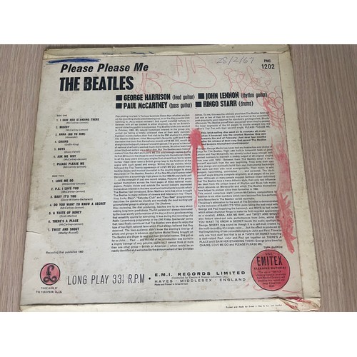 548 - 5 x The Beatles Vinyl Record Albums 33rpm. Featuring : help, please, please me, with the Beatles, ha... 