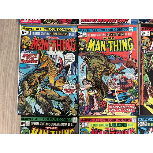 381A - MARVEL COMICS - THE MAN-THING VOL 1. BRONZE AGE COMIC RUN OF ISSUES #8 -22(1974 onwards). FN Conditi... 