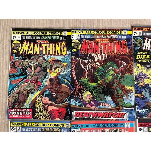 381A - MARVEL COMICS - THE MAN-THING VOL 1. BRONZE AGE COMIC RUN OF ISSUES #8 -22(1974 onwards). FN Conditi... 