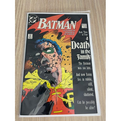 200 - BATMAN - #426 - 429 A DEATH IN THE FAMILY PARTS 1 - 4. Complete run. DC Comics 1988. Key Comic Colle... 