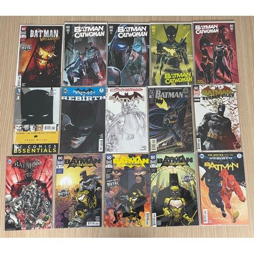 204 - BATMAN JOB LOT of 49 DC COMICS featuring some minor keys and collectibles including Batman who laugh... 