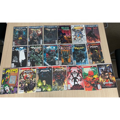 204 - BATMAN JOB LOT of 49 DC COMICS featuring some minor keys and collectibles including Batman who laugh... 