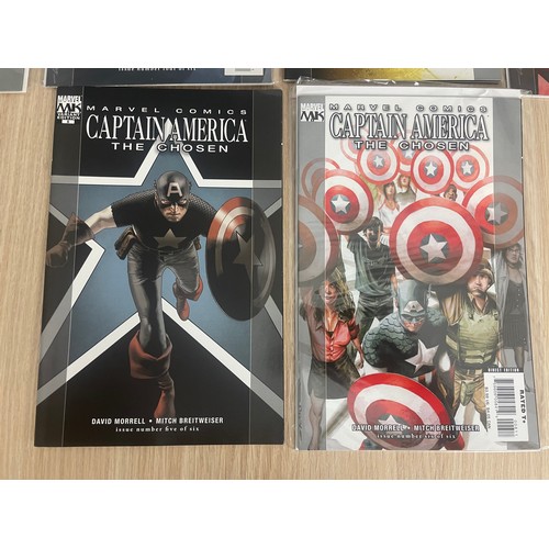 210 - Captain America: The Chosen, Complete set #1 - 6 plus Variant covers. Marvel Comics 2007. 10 Comics ... 