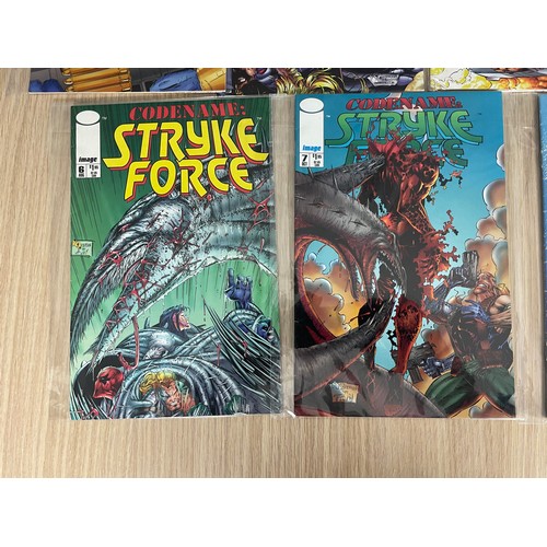 232 - Stryke Force #1 -  8 & #10. Image Comics.