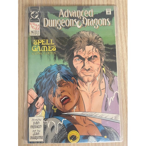 234 - Advanced Dungeons & Dragons #1 and #16. DC Comics 1988. #1 is the first of the first ongoing comic b... 