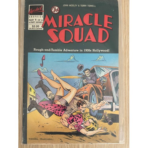 244 - The Miracle Squad #1 - 4. Upshot Graphics Comics 1986. All 4 parts of the 4 part series. VG Conditio... 