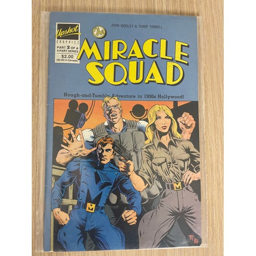 244 - The Miracle Squad #1 - 4. Upshot Graphics Comics 1986. All 4 parts of the 4 part series. VG Conditio... 