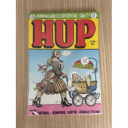 246 - Hup #1 & #3. 1986 1st Prints. Collectible comics from Last Gasp Comics. #1 features a cover parody o... 