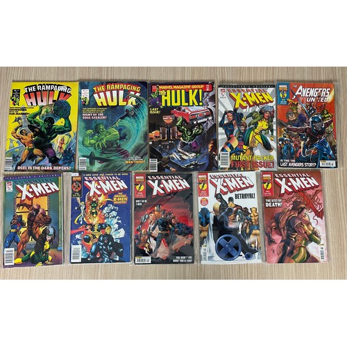 248 - Marvel UK Comics Job Lot. Featuring X-Men, The Hulk, Batman, The Avengers. Various conditions, See p... 