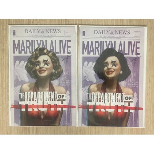 268 - DEPARTMENT OF TRUTH #11 Carla Cohen Marilyn Blonde & Brunette TCBD Variants LTD to 400. Both Bagged ... 