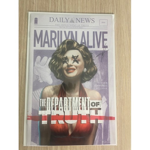 268 - DEPARTMENT OF TRUTH #11 Carla Cohen Marilyn Blonde & Brunette TCBD Variants LTD to 400. Both Bagged ... 