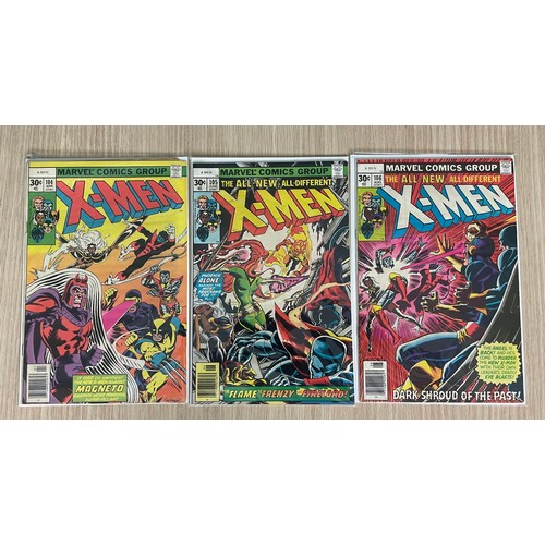 272 - Uncanny X-Men #104, #105 & #106. Marvel Comics 1977 featuring 1st Appearances of Corsair, Ch'od, Lil... 