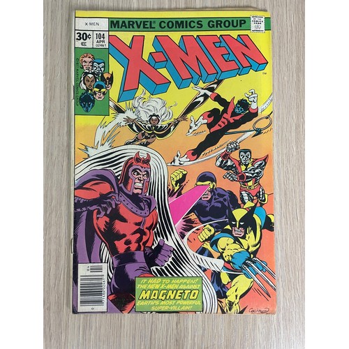 272 - Uncanny X-Men #104, #105 & #106. Marvel Comics 1977 featuring 1st Appearances of Corsair, Ch'od, Lil... 