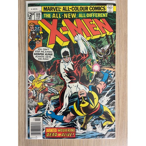 274 - Uncanny X-Men #109. Marvel Comics 1978. First Appearance of Weapon Alpha. FN Condition. Bagged & Boa... 