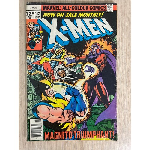 275 - Uncanny X-Men #110 & 112. Marvel Comics 1978. 
#110 = VG Condition #112 = Good condition Cover detac... 