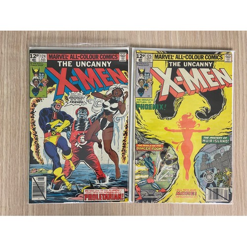 276 - Uncanny X-Men #124 & #125. Marvel Comics 1979. VG/FN Condition. Both Bagged & Boarded.