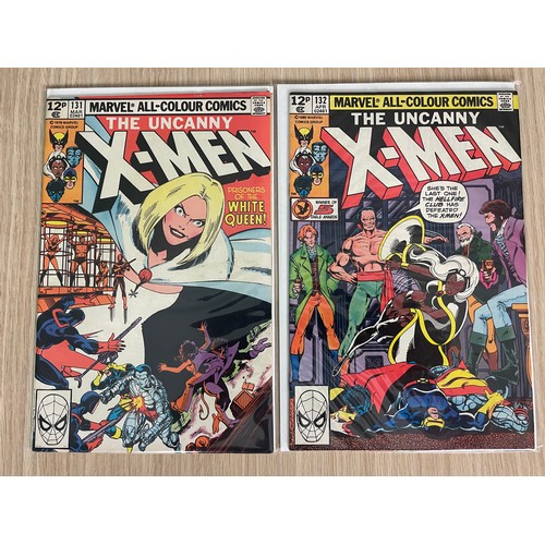 278 - Uncanny X-Men #131 & #132. Marvel Comics 1980. 
#131 Key comic - First Appearance of Emma Frost.
FN ... 