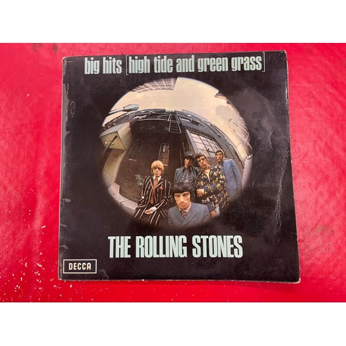 485 - Rolling Stones - Big Hits (high tide and green grass) Stereo 33RPM Vinyl LP Record with Photo Book S... 