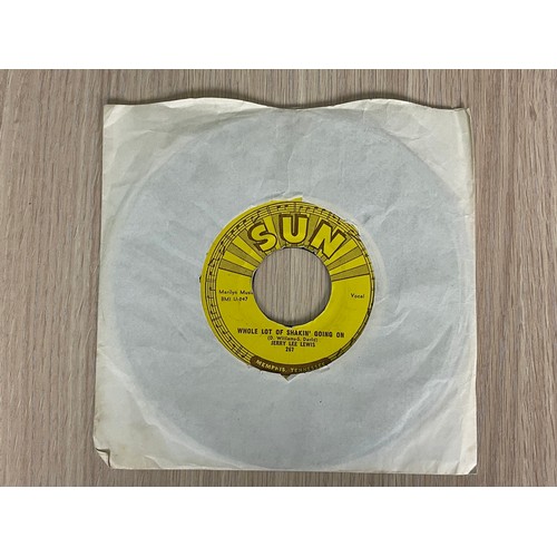 486 - Jerry Lee Lewis - 'Whole Lot of Shakin' Going On' Sun Single. Sun 267. VG Condition. 45RPM Vinyl 7